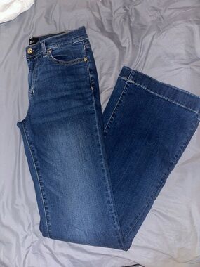 7 For All Mankind Dark Blue Flare Jeans
